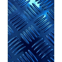 Autotecnica Chequerplate flexible blue 120cm x 61cm 44B