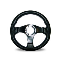 Autotecnica Formula Black Spoke Steering Wheel 350mm 51-13