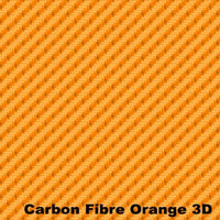 Autotecnica Orange Carbon Fibre 3D Vinyl Car Wrap 152x152cm A24199