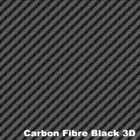 Autotecnica Black Carbon Fibre 3D Vinyl Car Wrap 213cm x 20cm A28199s
