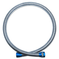 Autotecnica Braided 100cm Hose To Suit 1/2" ID With Blue Clamps BHAN10