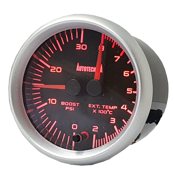 Autotecnica Dual Gauge Turbo Boost / EGT Exhaust Gas Temperature 60mm DGBE
