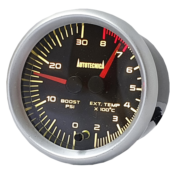 Autotecnica Dual Gauge Turbo Boost / EGT Exhaust Gas Temperature 60mm DGBE