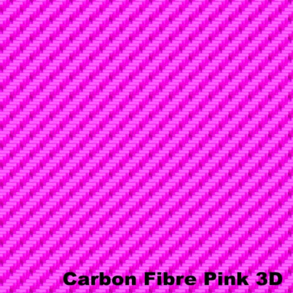 127x30.5cm Auto Pink Carbon Faser Vinyl Wrap Aufkleber Innen Panel