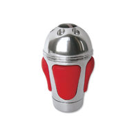 Autotecnica Aluminium & Red Leather Gear Shift Knob 0203