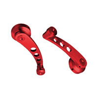 Autotecnica Universal Billet Aluminium Window Winders Anodised Red 80-31