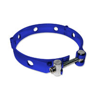 Autotecnica Universal Race Style Aluminium Hose Clamp Pair Blue 102mm AC03