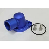 Autotecnica Chevrolet V8 SB&BB 45 Degree Swivel Thermostat Housing Water Neck Blue ADS3557