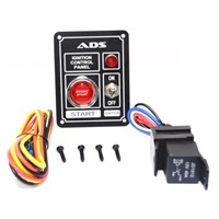 Autotecnica Switch Panel Universal (1 Light - 1 Switch) Black ADS8341
