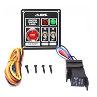 Autotecnica Switch Panel Universal (2 Light - 2 Switch) Black ADS8342