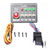 Autotecnica Switch Panel Universal (4 Light - 4 Switch) Black ADS8344