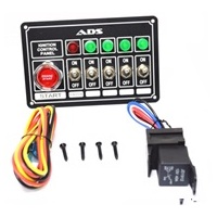 Autotecnica Switch Panel Universal (5 Light - 5 Switch) Black ADS8345