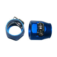 Autotecnica Aluminium Clamp To Suit 1/2" OD Hose (Blue) BHC10B