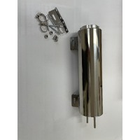 Autotecnica Universal Aluminum Radiator Overflow Tank 3" x 10" Silver DS9462AL-310