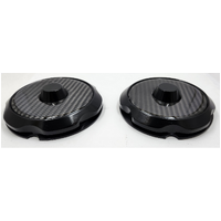 Alloy Billet Caps Suits  FORD MUSTANG 2015-2018 FRONT STRUT COVERS BILLET CARBON SHADOW COMBINATION