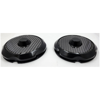FMFSS-Shadow Series Billet Caps To Suit Ford Mustang 2015-2018 Front Strut Covers With Carbon Tops 