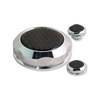 ALLOY BILLET CAPS SUIT BA/F/G 6CYL SET OF 3 OIL,COOLANT,POWER STEERING WITH CARBON TOPS COVERS