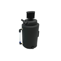 Autotecnica Race Style Catch Can with Mini Filter 2000ml 115mm x 250mm Shadow Series FRCCBLK