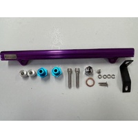 FUEL RAIL MITSUBISHI EVO SERIES 4 TO 8 BILLET ALUMINIUM COMPLETE WITH FITTING KIT