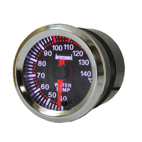 Autotecnica Water Temperature Gauge 40c - 140c Black/Chrome 52mm G6114G7