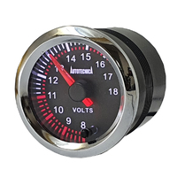 Autotecnica Volt Gauge 8-18v Black/Chrome 52mm G6147G7