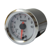 Autotecnica Tachometer Gauge 0-10000rpm White/Chrome 52mm G8023G7W