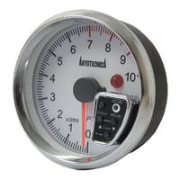 Autotecnica Tachometer Analogue Gauge 0-1000rpm 3-3/4" White Face G825G7W