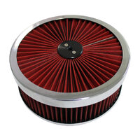 14" Carburetor Air Filter With Cotton Top & Recessed Base