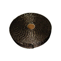 Autotecnica Black Ceramic Fibreglass Exhaust Heat Wrap 15m HWC02B