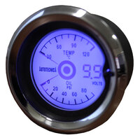 Water Temperature/ Oil Pressure/ Voltmeter 52MM LCD 3 IN ONE GAUGE