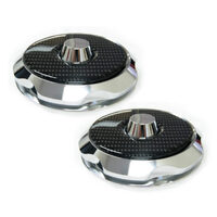 Alloy Billet Caps Suits VS-VE FRONT STRUT COVERS CARBON TOPS