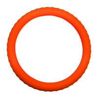 Fluro Silicone Steering Wheel Covers - Orange