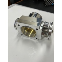 70mm High Flow Alloy Aluminium Universal CNC Billet Intake Throttle Body Silver